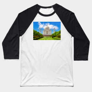 Taj Mahal from Mehtab Bagh. Baseball T-Shirt